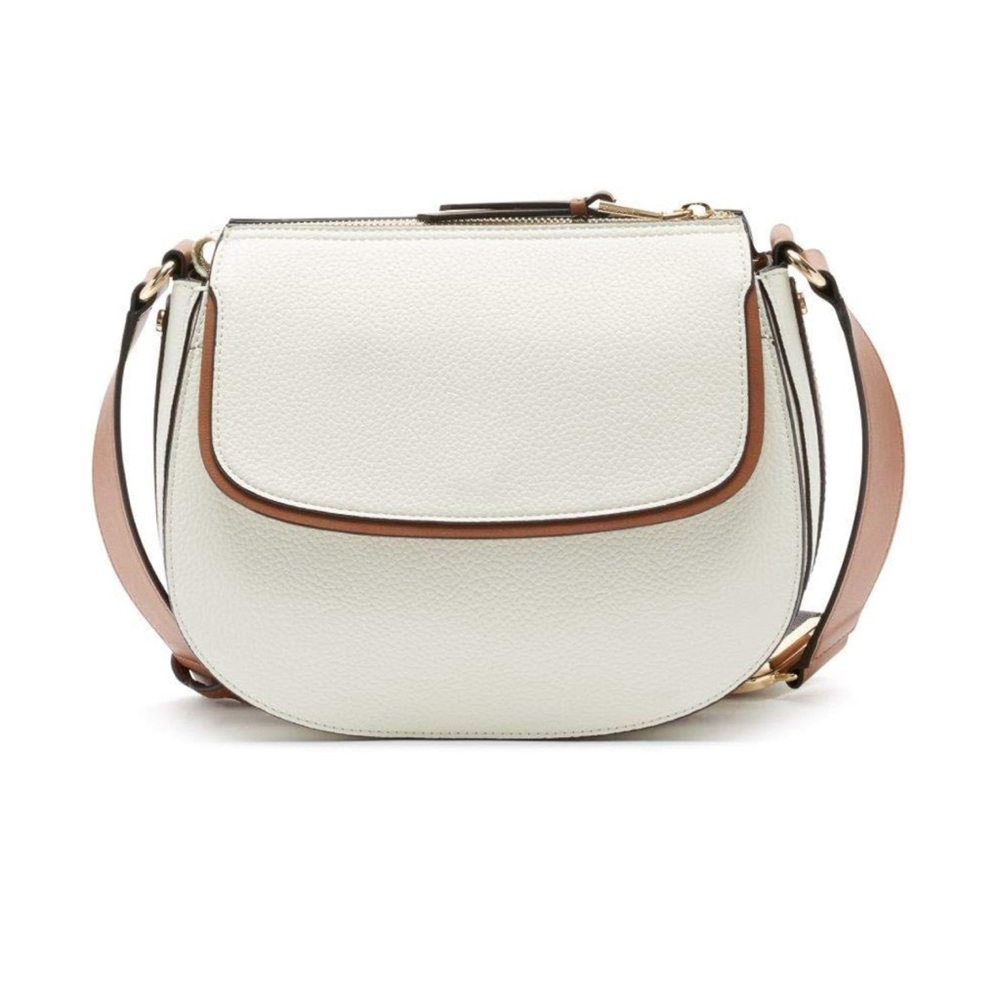 Calvin Klein Bag Bella Novelty Crossbody Leather Cherub White AUTHENTIC NWT - Picture 3 of 14